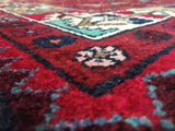 Persian Rug Hand Knotted Oriental Rug Semi-Antique Persian Bijar Runner Rug 5'3x9'9