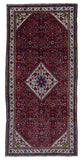 Persian Rug Hand Knotted Oriental Rug Semi-Antique Persian Estate Hamadan Runner Rug 4'9 x 10'