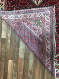 Persian Rug Hand Knotted Oriental Rug Semi-Antique Persian Estate Hamadan Runner Rug 4'9 x 10'