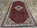 Persian Rug Hand Knotted Oriental Rug Semi-Antique Persian Estate Hamadan Runner Rug 4'9 x 10'