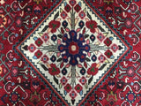 Persian Rug Hand Knotted Oriental Rug Semi-Antique Persian Estate Hamadan Runner Rug 4'9 x 10'