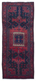 Persian Rug Hand Knotted Oriental Rug Semi-Antique Persian Hamadan Oriental Area Rug 4'X7'10