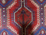 Persian Rug Hand Knotted Oriental Rug Semi-Antique Persian Hamadan Oriental Rug 4'11 x 8'10