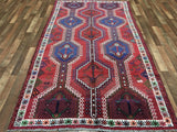 Persian Rug Hand Knotted Oriental Rug Semi-Antique Persian Hamadan Oriental Rug 4'11 x 8'10