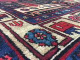 Persian Rug Hand Knotted Oriental Rug Semi-Antique Persian Hamadan Oriental Rug 4'5X10'2