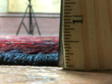 Persian Rug Hand Knotted Oriental Rug Semi-Antique Persian Hamadan Oriental Rug 4'7 x 9'7