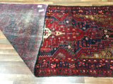 Persian Rug Hand Knotted Oriental Rug Semi-Antique Persian Hamadan Oriental Rug 4'7 x 9'7