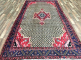 Persian Rug Hand Knotted Oriental Rug Semi-Antique Persian Hamadan Oriental Rug 5'2 x 9'11