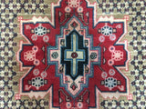 Persian Rug Hand Knotted Oriental Rug Semi-Antique Persian Hamadan Oriental Rug 5'2 x 9'11