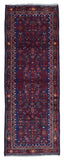 Persian Rug Hand Knotted Oriental Rug Semi-Antique Persian Hamadan Oriental Runner Rug 3'10X10'4