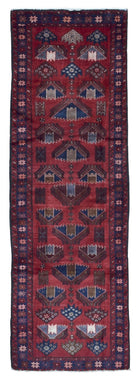 Semi-Antique Persian Hamadan Oriental Runner Rug 3'1X9'8