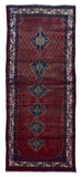 Persian Rug Hand Knotted Oriental Rug Semi-Antique Persian Hamadan Oriental Runner Rug 3'3 x 7'9