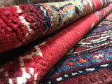 Semi-Antique Persian Hamadan Oriental Runner Rug 3'3X9'8