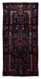 Persian Rug Hand Knotted Oriental Rug Semi-Antique Persian Hamadan Oriental Runner Rug 4'10X9'10