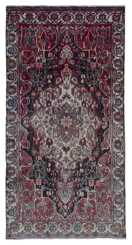 Semi-Antique Persian Hamadan Oriental Runner Rug 4'11x9'4