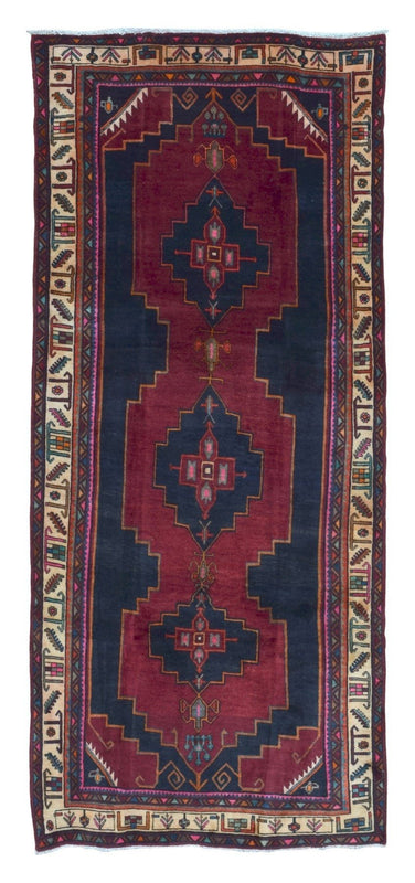 Semi-Antique Persian Hamadan Oriental Runner Rug 4'1 x 9'7