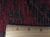 Persian Rug Hand Knotted Oriental Rug Semi-Antique Persian Hamadan Oriental Runner Rug 4'9X10'4
