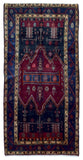 Persian Rug Hand Knotted Oriental Rug Semi-Antique Persian Hamadan Oriental Runner Rug 5'1X9'10