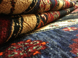 Persian Rug Hand Knotted Oriental Rug Semi-Antique Persian Hamadan Oriental Runner Rug 5'1X9'10