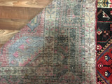 Persian Rug Hand Knotted Oriental Rug Semi-Antique Persian Hamadan Oriental Runner Rug 5'2X9'10