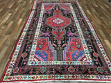 Persian Rug Hand Knotted Oriental Rug Semi-Antique Persian Hamadan Oriental Runner Rug 5'2X9'10