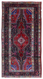 Persian Rug Hand Knotted Oriental Rug Semi-Antique Persian Hamadan Oriental Runner Rug 5'2X9'10