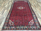 Persian Rug Hand Knotted Oriental Rug Semi-Antique Persian Hamadan Oriental Runner Rug 5'3 x 10'10