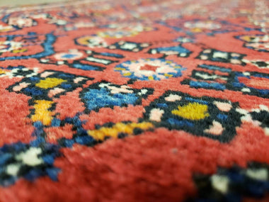 Persian Rug Hand Knotted Oriental Rug Semi Antique Persian Hamadan Rug 2'1X5'11