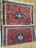 Persian Rug Hand Knotted Oriental Rug Semi Antique Persian Hamadan Rug 2'8X4'8