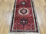 Persian Rug Hand Knotted Oriental Rug Semi Antique Persian Hamadan Rug 2'8X4'8