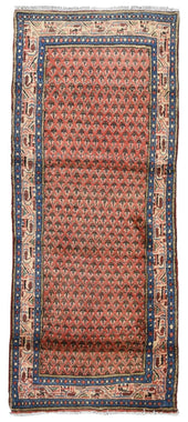 Persian Rug Hand Knotted Oriental Rug Semi Antique Persian Hamadan Rug 2'8X6'10