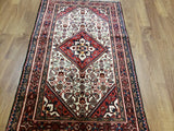 Persian Rug Hand Knotted Oriental Rug Semi-Antique Persian Hamadan Rug 3'3 x 5'4