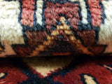 Persian Rug Hand Knotted Oriental Rug Semi-Antique Persian Hamadan Rug 3'3 x 5'4