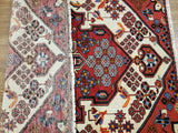 Persian Rug Hand Knotted Oriental Rug Semi Antique Persian Hamadan Rug 3'3X4'8
