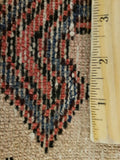 Persian Rug Hand Knotted Oriental Rug Semi Antique Persian Hamadan Rug 3'4X5'
