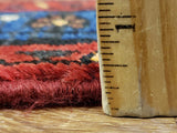 Persian Rug Hand Knotted Oriental Rug Semi Antique Persian Hamadan Rug 3'4X5'