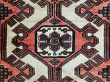 Persian Rug Hand Knotted Oriental Rug Semi Antique Persian Hamadan Rug 3'4X5'