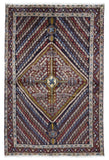 Persian Rug Hand Knotted Oriental Rug Semi Antique Persian Hamadan Rug 3'5X5'3