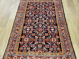 Persian Rug Hand Knotted Oriental Rug Semi Antique Persian Hamadan Rug 3'6 x 5'1
