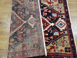 Persian Rug Hand Knotted Oriental Rug Semi Antique Persian Hamadan Rug 3'6X4'7