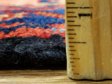 Persian Rug Hand Knotted Oriental Rug Semi Antique Persian Hamadan Rug 3'6X4'7