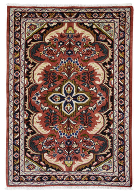 Persian Rug Hand Knotted Oriental Rug Semi Antique Persian Hamadan Rug 3'6X5'3