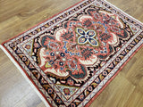 Persian Rug Hand Knotted Oriental Rug Semi Antique Persian Hamadan Rug 3'6X5'3