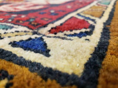 Semi Antique Persian Hamadan Rug 3'7 x 6'3