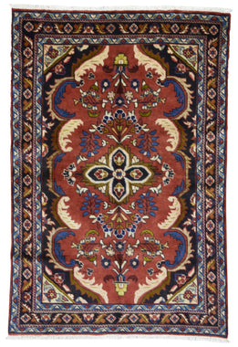 Semi Antique Persian Hamadan Rug 3'7x5'8
