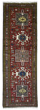 Persian Rug Hand Knotted Oriental Rug Semi-Antique Persian Hamadan Runner 1'11 x 6'6