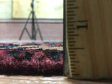 Persian Rug Hand Knotted Oriental Rug Semi-Antique Persian Hamadan Runner Rug 4'11X9'6