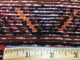 Persian Rug Hand Knotted Oriental Rug Semi-Antique Persian Hamadan Runner Rug 4'1X9'5