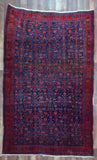 Persian Rug Hand Knotted Oriental Rug Semi-Antique Persian Hamadan Runner Rug 4'7X7'5