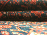 Persian Rug Hand Knotted Oriental Rug Semi-Antique Persian Hamadan Runner Rug 4'7X7'5